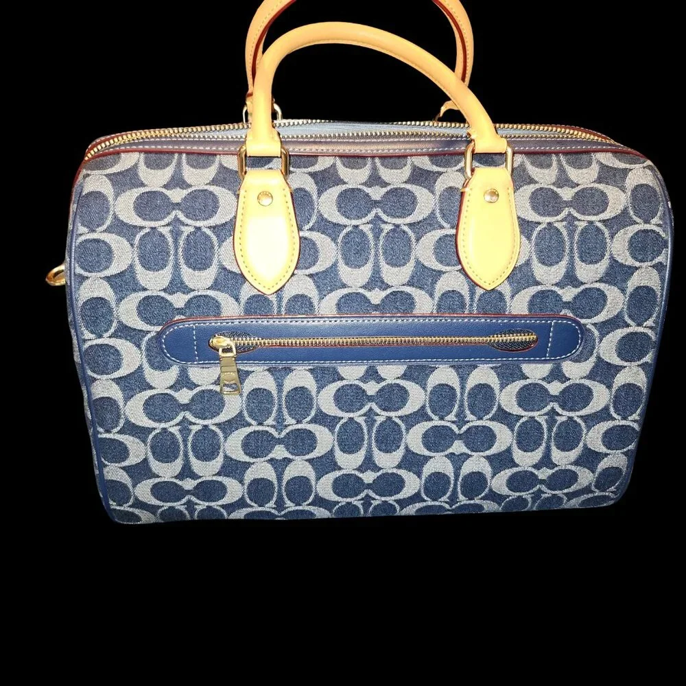 COACH Rowan Large Satchel Bag in Signature Canvas